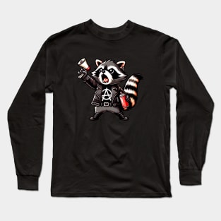 anarchy raccoon Long Sleeve T-Shirt